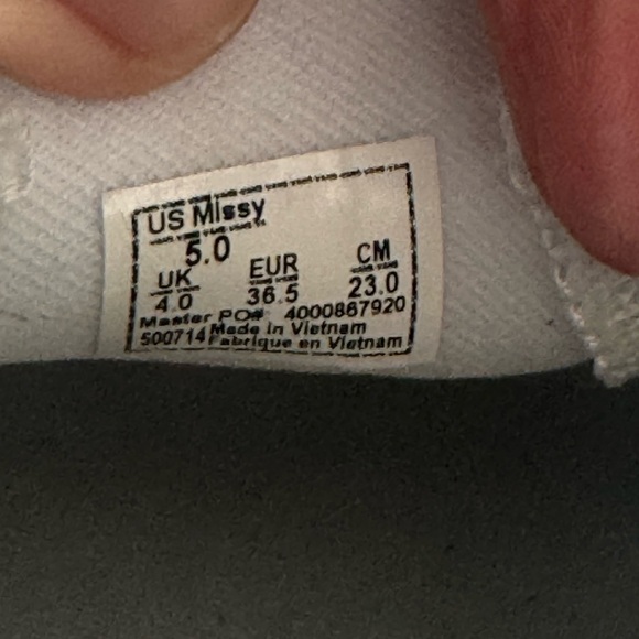 Vans Checkered Slip-On Shoes - Teal and White Size 5 - Picture 6 of 6